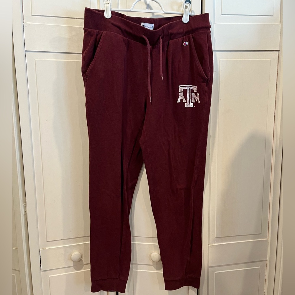 Texas A&M joggers size large by champion EUC‎
